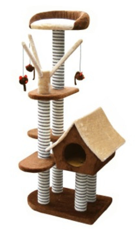 SAGRADA Cat Scratching Pole Brown