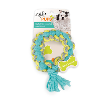 afp Pups Ring Multi Chew Sweater Rope