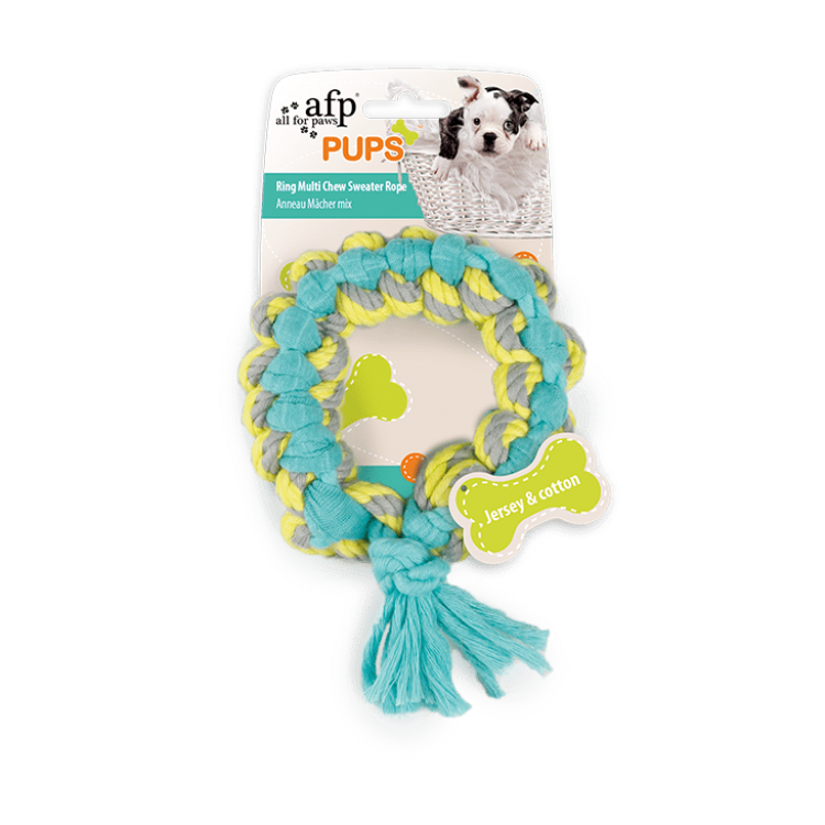 afp Pups Ring Multi Chew Sweater Rope