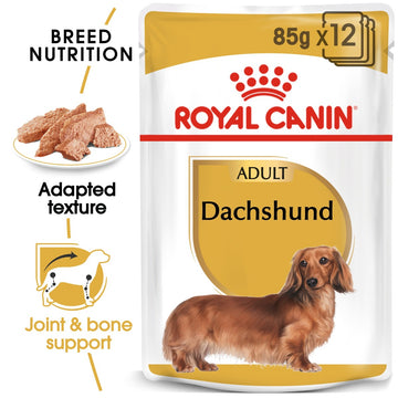 Royal Canin Breed Health Nutrition Dachshund Adult (Wet Food - Pouches) 12 x 85 g