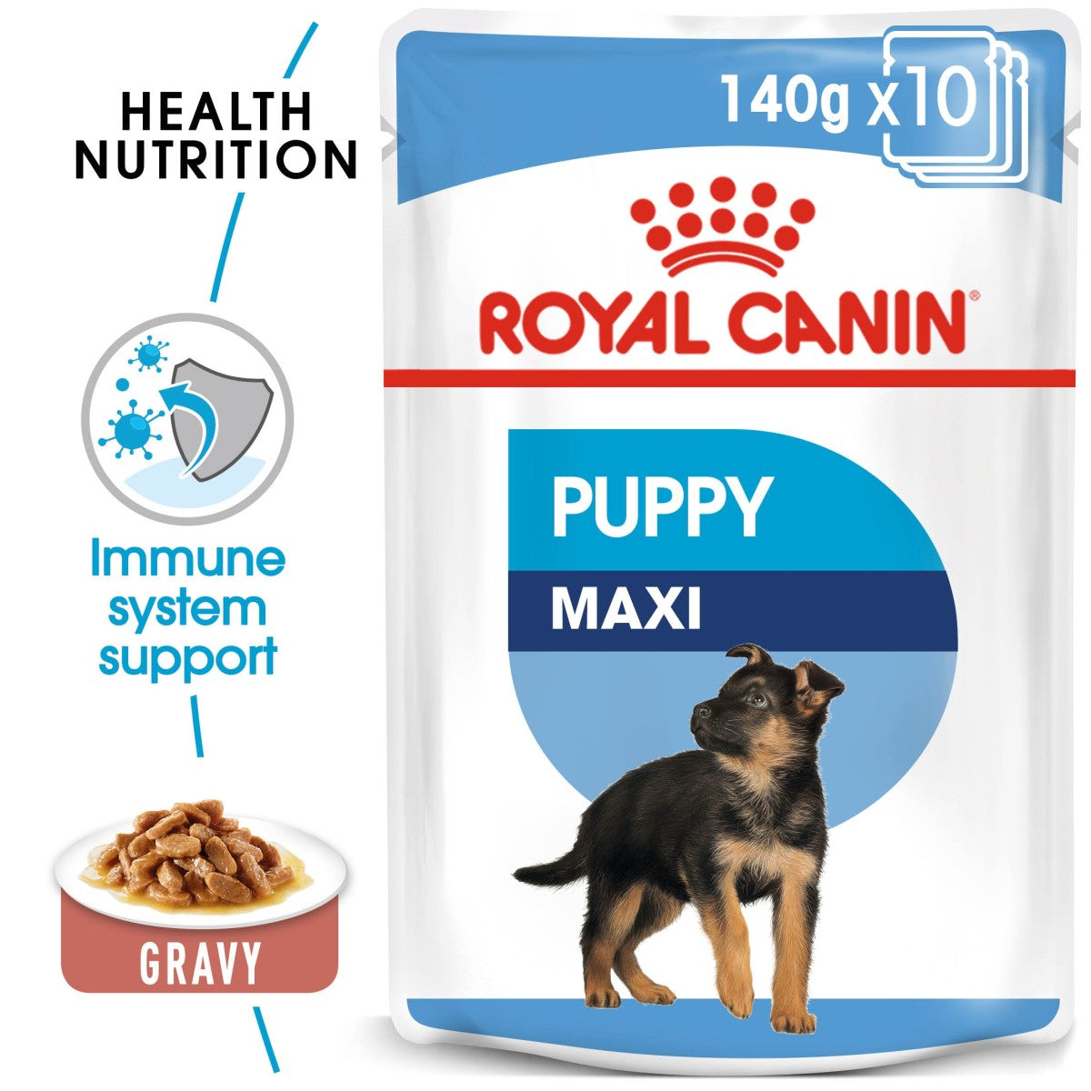 Royal Canin Size Health Nutrition Maxi Puppy (Wet Food - Pouches) 10 x 140 g