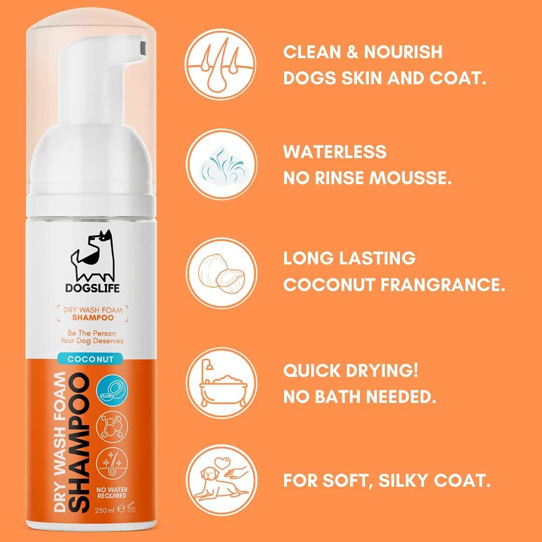 DogsLife Drywash Coconut Dog Shampoo