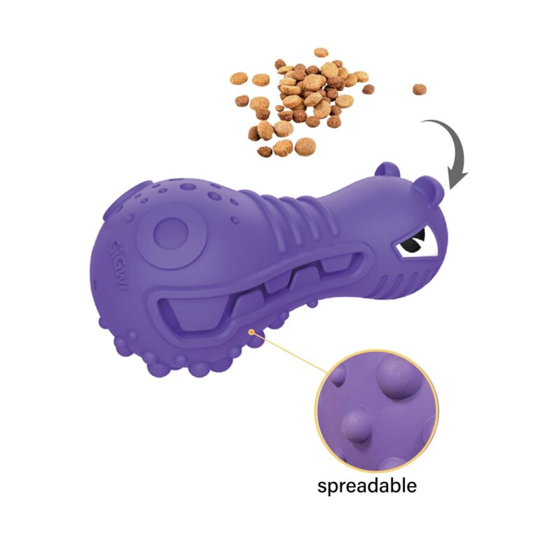 GiGwi DUMBBELL HEADS Hippo – Squeak and stuffable