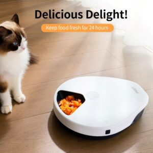 UBPet Smart Refrigerated 5 Meal Auto Pet Feeder F10