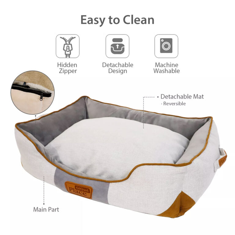 GiGwi Place Removable Cushion Luxury Dog Bed