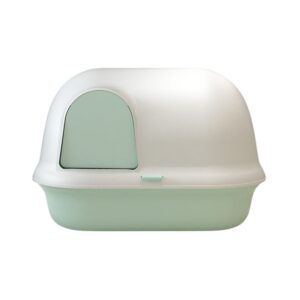 Pakeway Shell Flip-Top Open Cat-Litter Box - Green