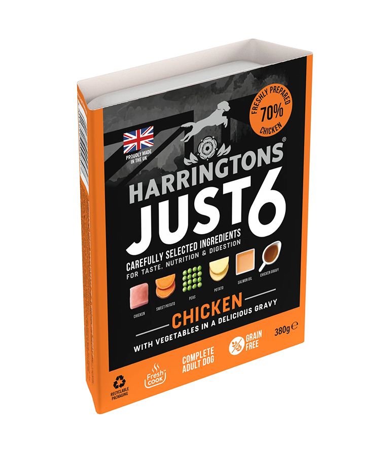 Harringtons Just 6 Chicken Grain Free Adult Wet Dog Food 380g