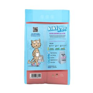 Kiki Kat White Bentonite Clumping Cat Litter – Baby Powder-10 L