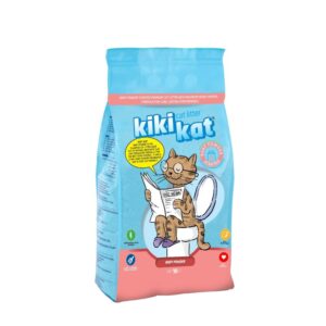Kiki Kat White Bentonite Clumping Cat Litter – Baby Powder-10 L