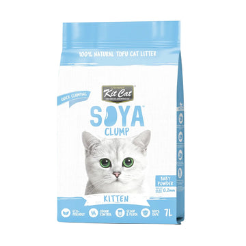 Kit Cat Soybean Litter Soya Clump Kitten Baby Powder 7L (1 Box – 6pcs)