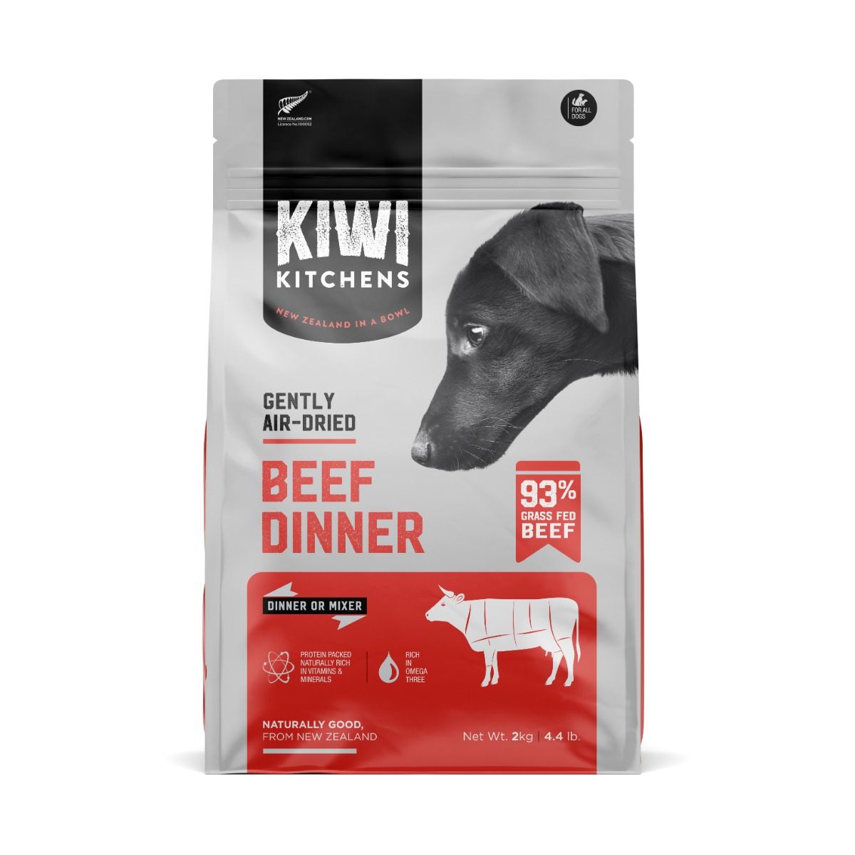 Kiwi Kitchens Air-Dried Beef Dinner Dry Dog Food