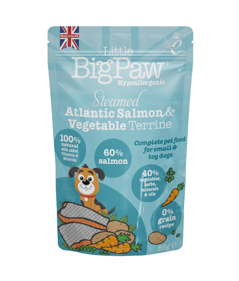 Little BigPaw Steamed Atlantic Salmon & Vegetables Dinner Wet Dog Food 150g