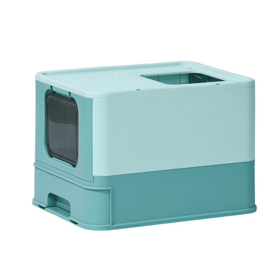 Pakeway Foldable Cat Litter Box with Cat Litter Scoop