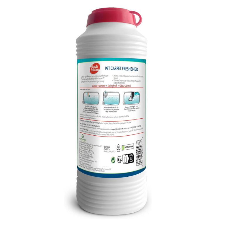 Simple Solution Pet Carpet Freshener Spring Breeze 500g