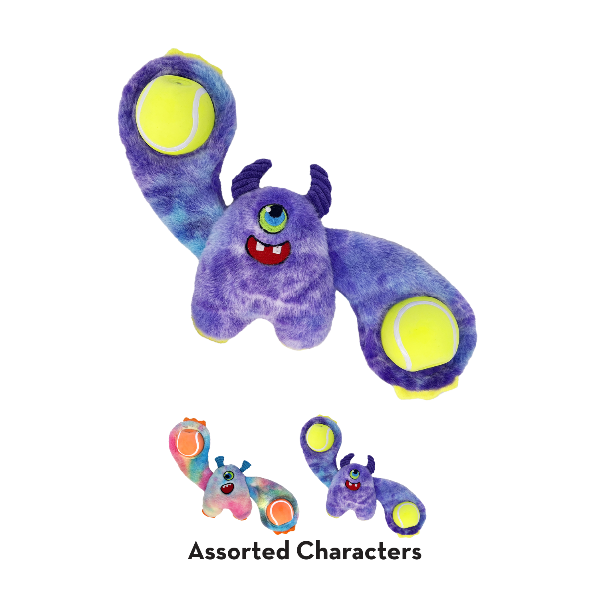 Kong Woozles Monster Squeaker Plush Dog Toy