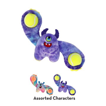 Kong Woozles Monster Squeaker Plush Dog Toy
