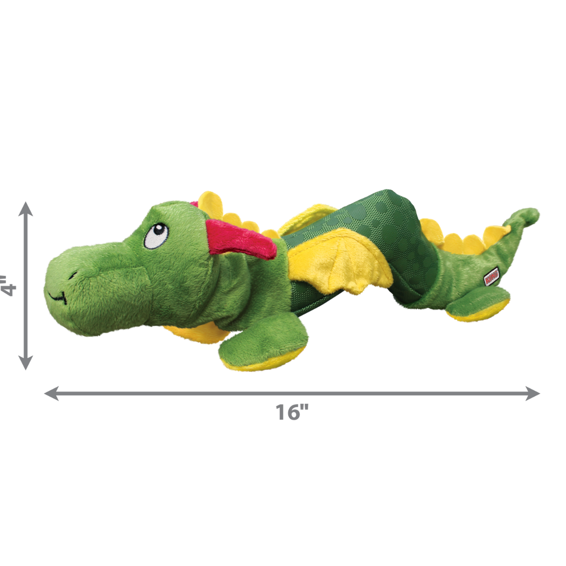 Kong Shakers Dragon Plush Squeaker Dog Toy