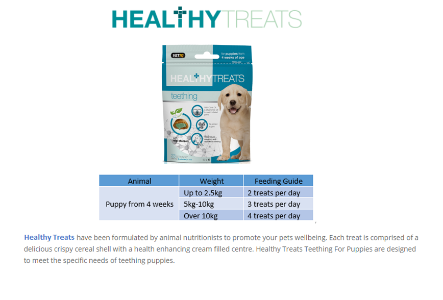 Healthy Treats Teething for Puppies