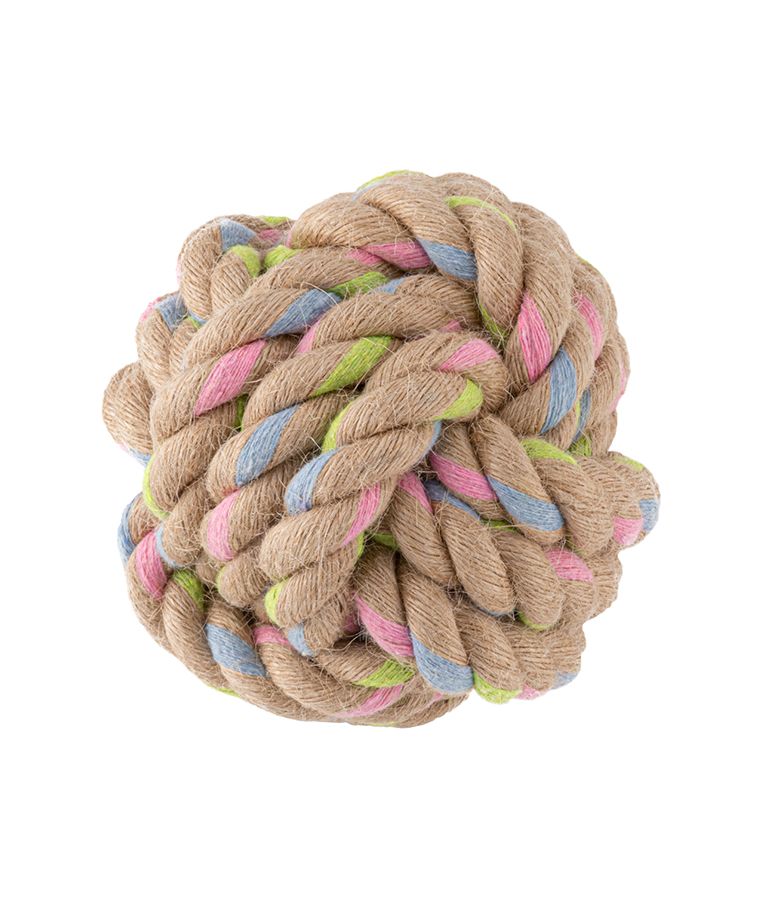 Beco Pets Hemp Rope Chunky Ball Dog Toy