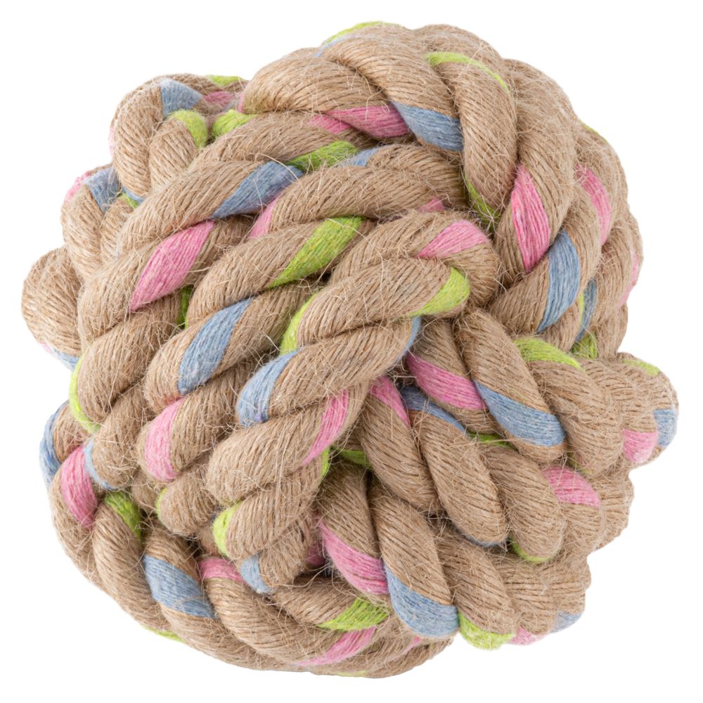 Beco Pets Hemp Rope Ball on Loop Dog Toy