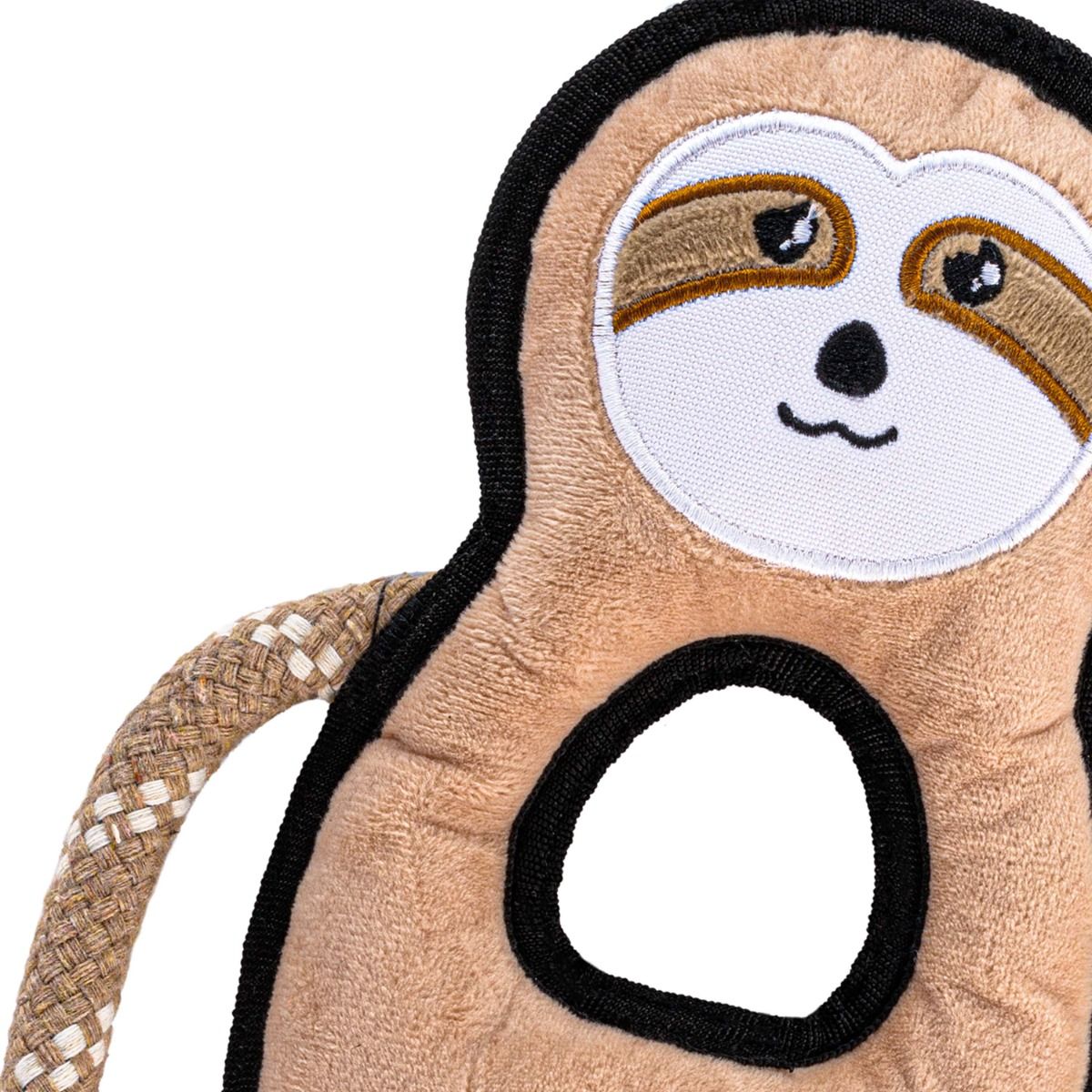 Beco Pets Rough & Tough Sloth Recycled Dog Toy