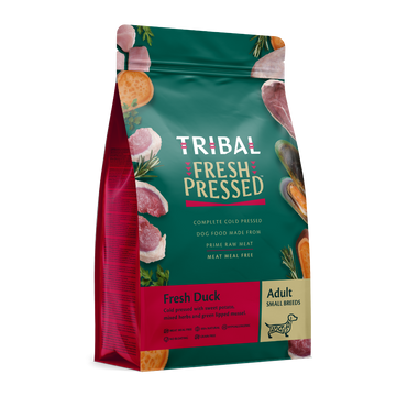 Tribal Fresh Pressed Complete Fresh Duck Adult Small Breed Dry Dog Food 1.5kg