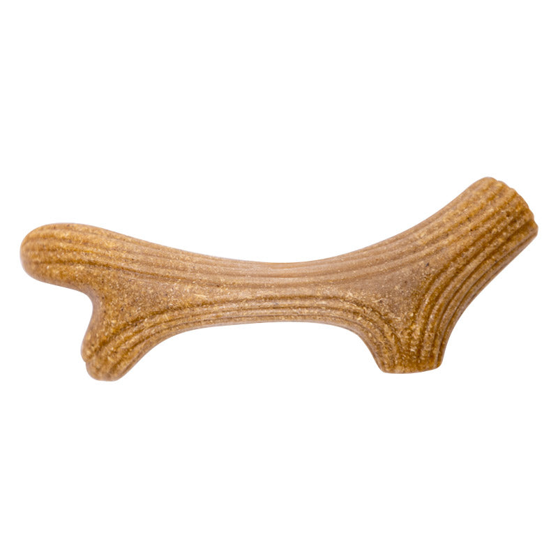 GiGwi Dog Chew Wooden Antler with Natural Wood and Synthetic Material