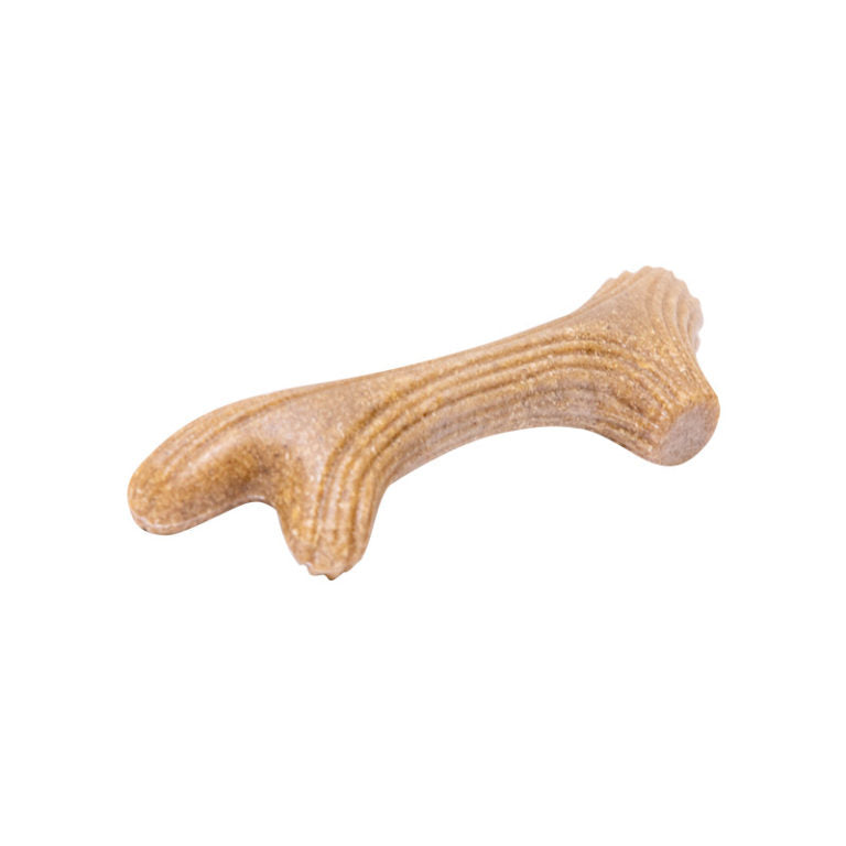 GiGwi Dog Chew Wooden Antler with Natural Wood and Synthetic Material