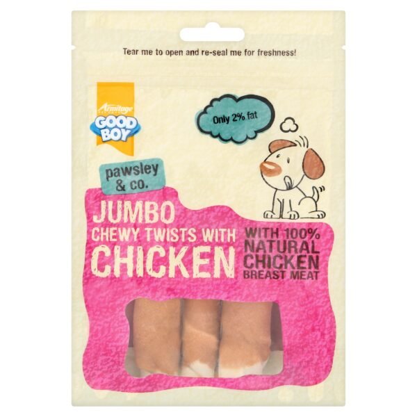 Jumbo Chicken Chewy Twists - 100g - Image 3