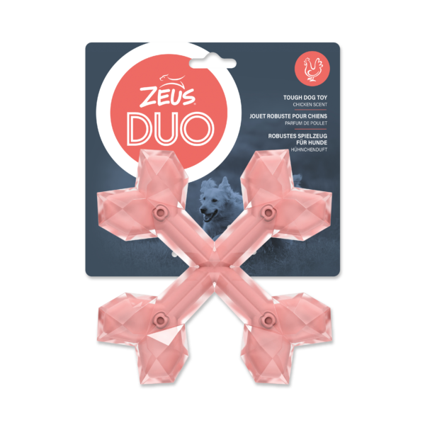 Zeus Duo Cross 15cm Coral Chicken Scent