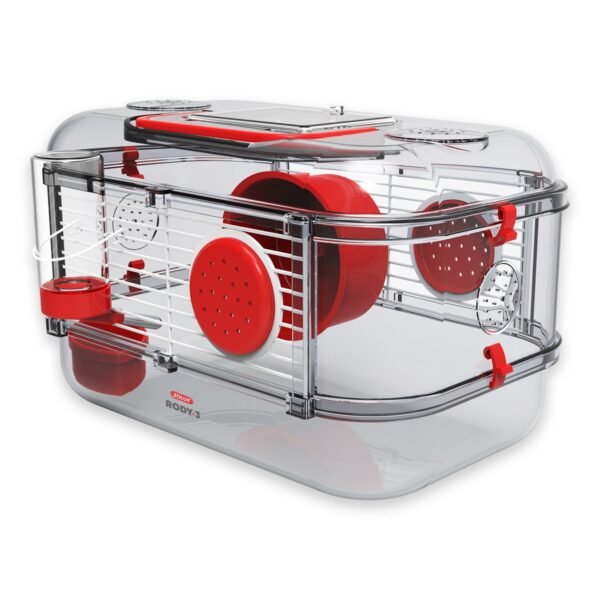Rody 3 Mini Rodent Cage - Grenadine Red - Image 2