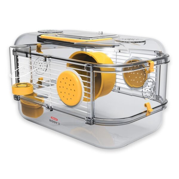 Rody 3 Mini Rodent Cage - Banana Yellow - Image 2