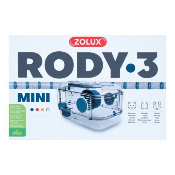 Rody 3 Mini Rodent Cage - Blue - Image 2