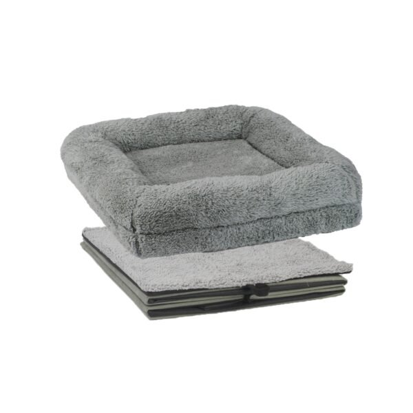 Lambswool 2 in 1 Cat Castle - Grey - Image 5