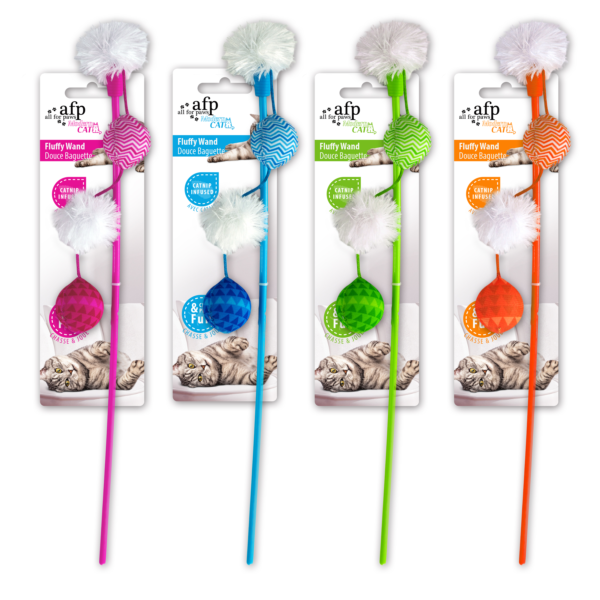 Modern Cat - Fluffy Wand Assorted - 8 pcs / pk