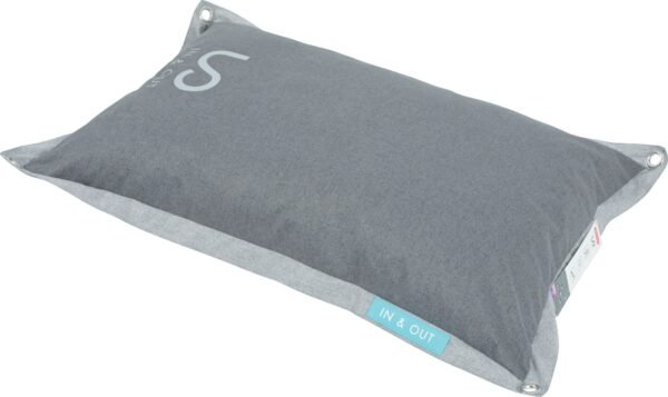 In/Out Cushion with Removable Cover Grey 70cm