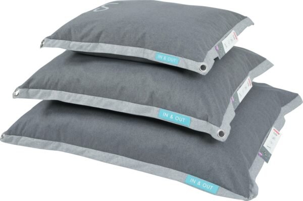 In/Out Cushion with Removable Cover Grey 90cm