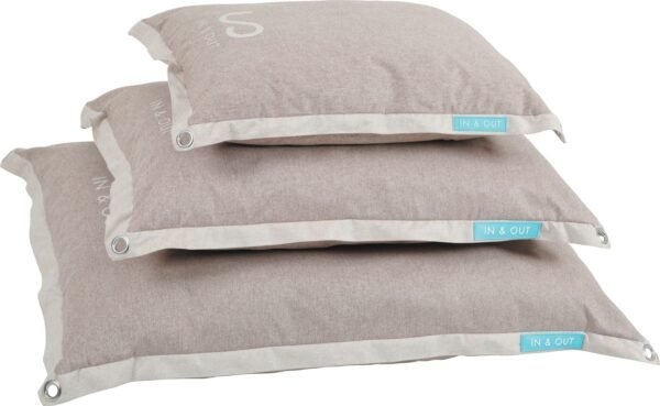 In/Out Cushion with Removable Cover Beige 90cm