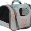 PET CARRIER FLOWER GREY MEDIUM - Image 2