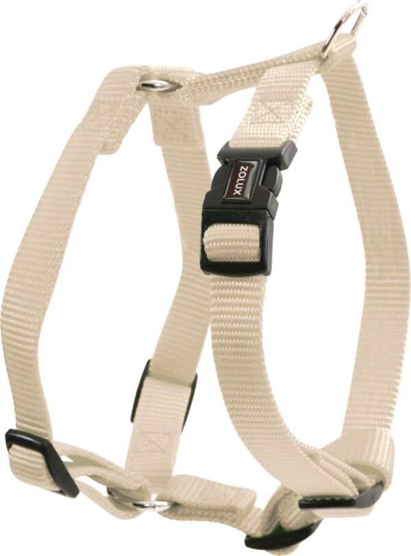 NYLON ADJUSTABLE HARNESS 10MM BEIGE