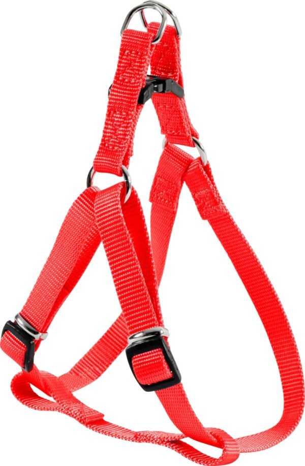 NYLON VEST-SHAPE HARNESS 10MM RED