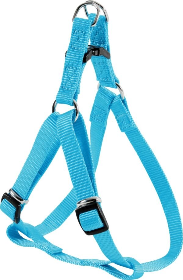 NYLON VEST-SHAPE HARNESS 15MM TURQUOISE