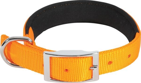 NYLON COMFORT COLLAR 45CM 20MM ORANGE