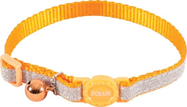 SHINY NYLON COLLAR - ORANGE