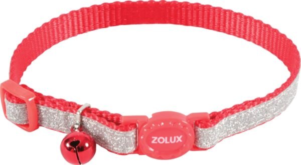 SHINY NYLON COLLAR - RED