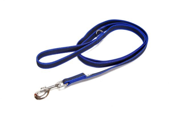 Color & Gray with Handle Leash with Ring - Blue-Gray Width 2 cm & Length 1.8 Meter - Image 3