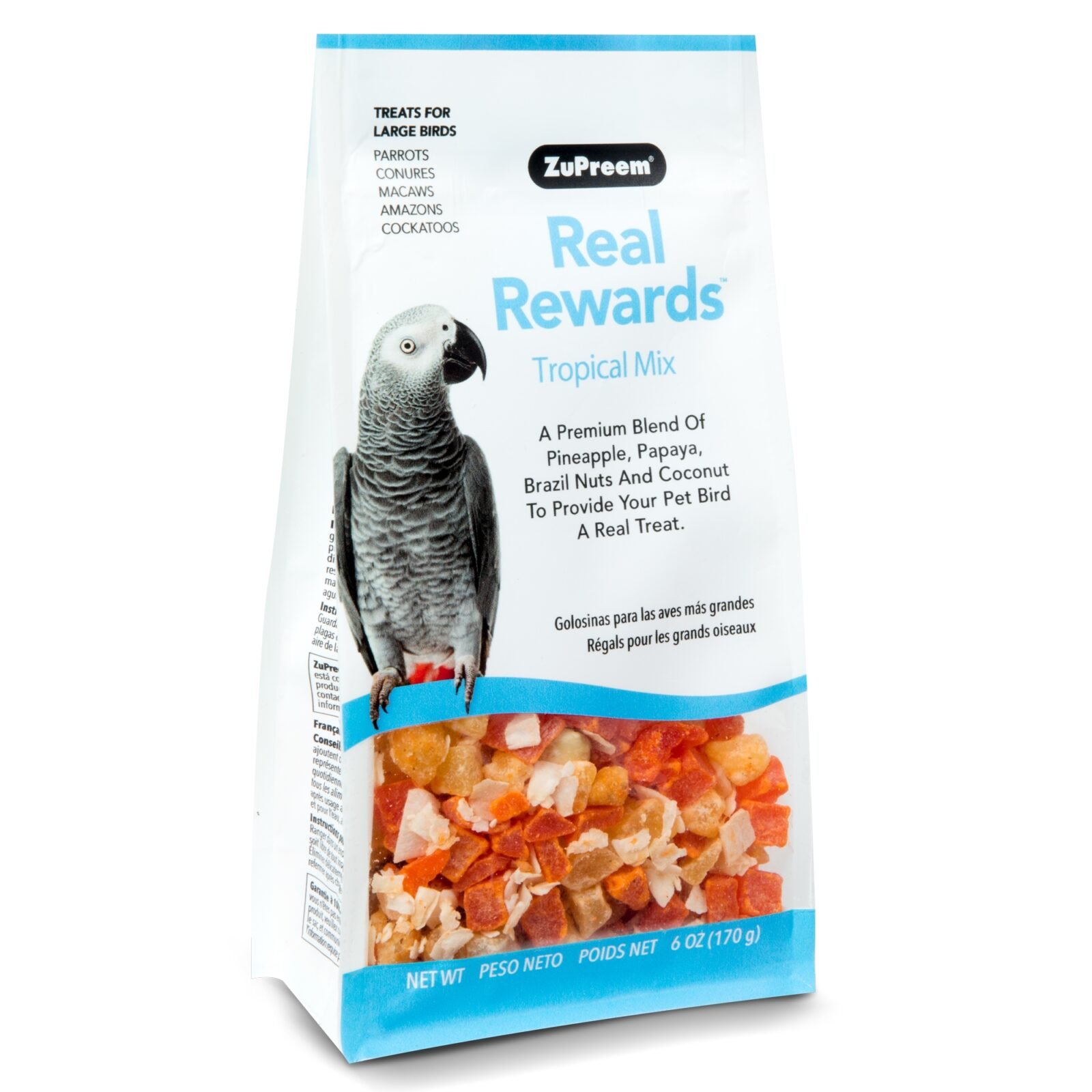 Real Reward Large Parrot Treats - Tropical Mix 170g - Image 3