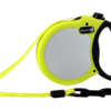 Visibility retractable leash 5 m - Medium - Neon Yellow
