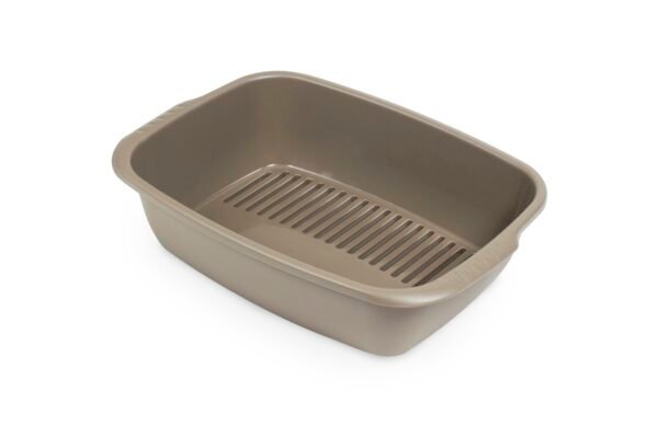 Miso Cat Litter Tray - 54 x 38.5 x 16 cm/Brown