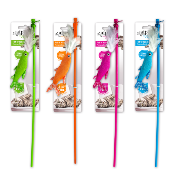 Modern Cat - Fish'N Wand Assorted - 8 pcs / pk